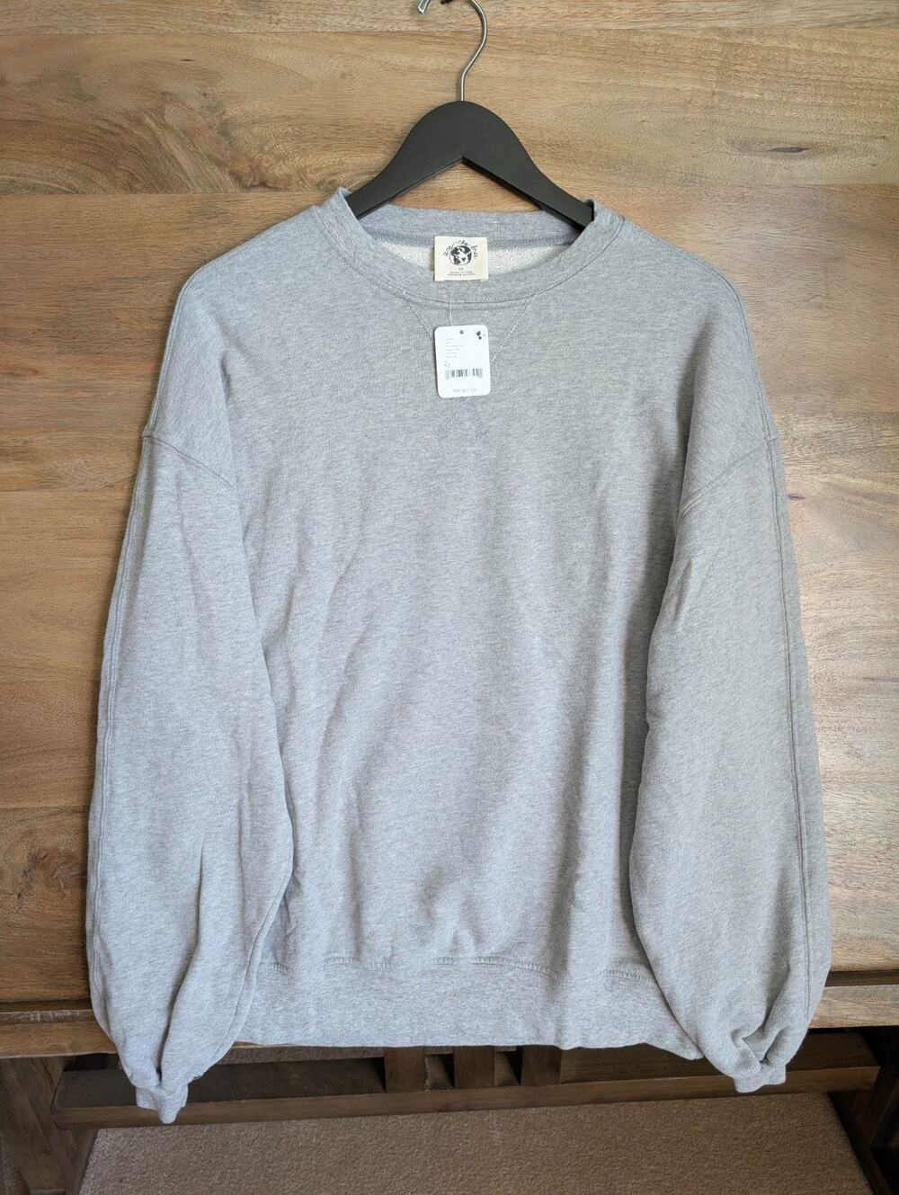 NWT Free People Sweatshirt Womens XS Heather Gray Long Sleeve Crew Neck Pullover